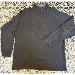 Nike Tiger Woods Collection Sweater Men Gray 1/4 Zip Golf Pullover LongSleeve XL